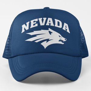 NEW Nevada Wolf Pack Foam Trucker Snapback Hat NAVY